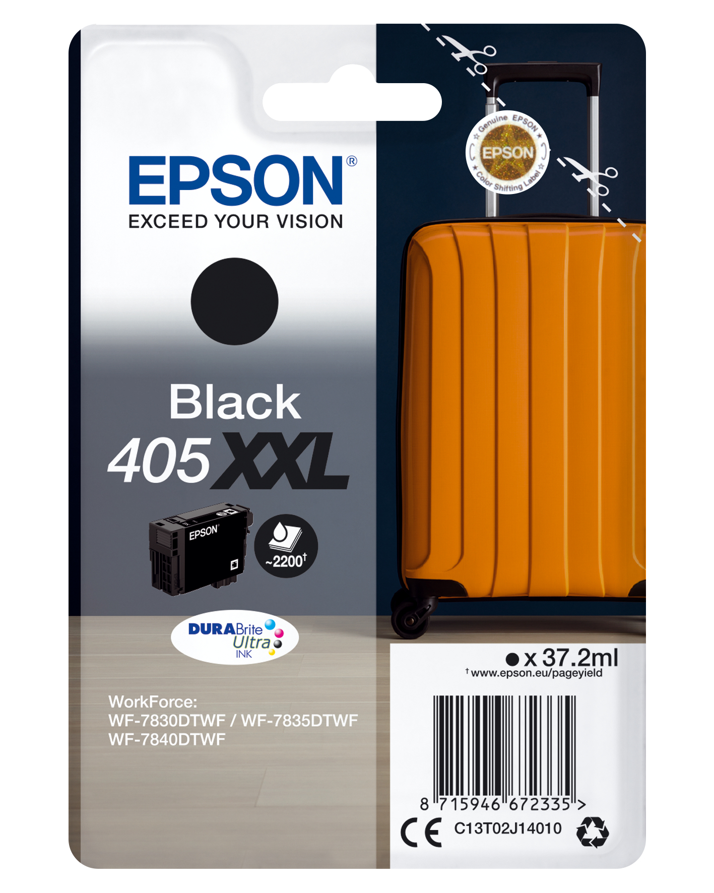 Image of Epson C13T02J14010/405XXL Ink cartridge black extra High-Capacity,...