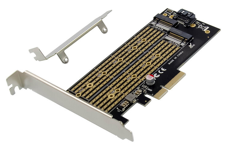 ProXtend PCIe X4 M.2 NGFF SSD SATA adapter Card