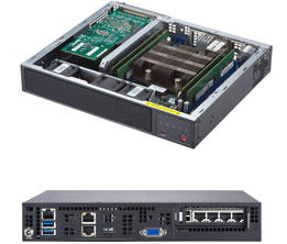 Supermicro SYS-E300-9D server barebone Intel SoC Black