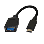 Videk USB 3.1 Type-C to USB 3.0 A Socket Adapter Cable 0.15m - Black