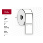 Capture CA-LB3059 printeretiket Wit