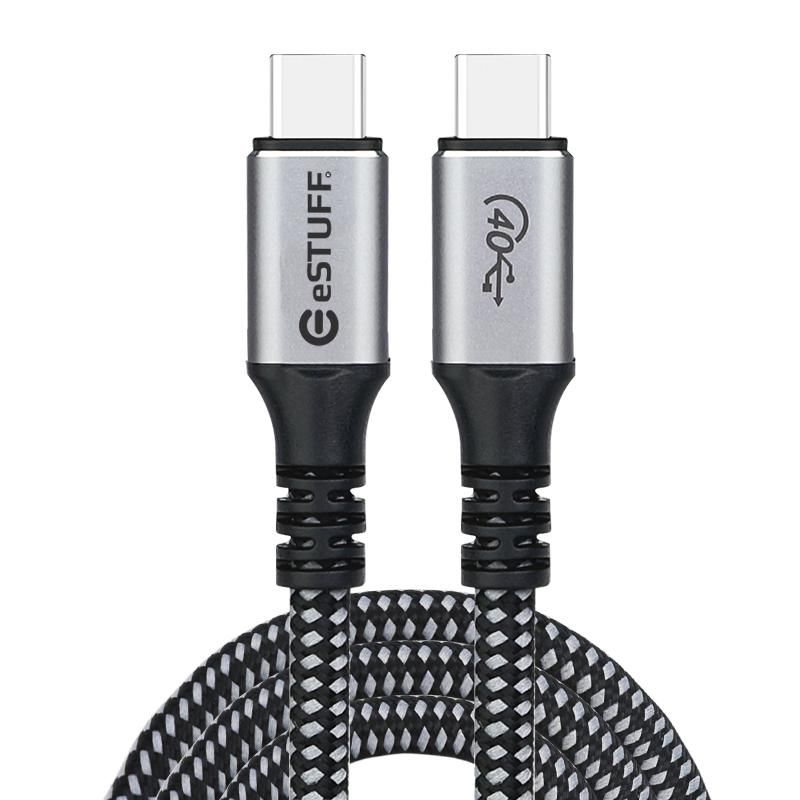 Image of eSTUFF ES604514 USB cable 1.2 m USB4 Gen 3x2 USB C Grey