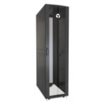 Vertiv VR3157SP rack 48U Vrijstaande rek Zwart, Transparant