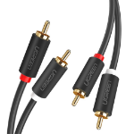 Ugreen EU Product - 2x RCA Male to 2x RCA Male Extension Cable  1.5m - Black