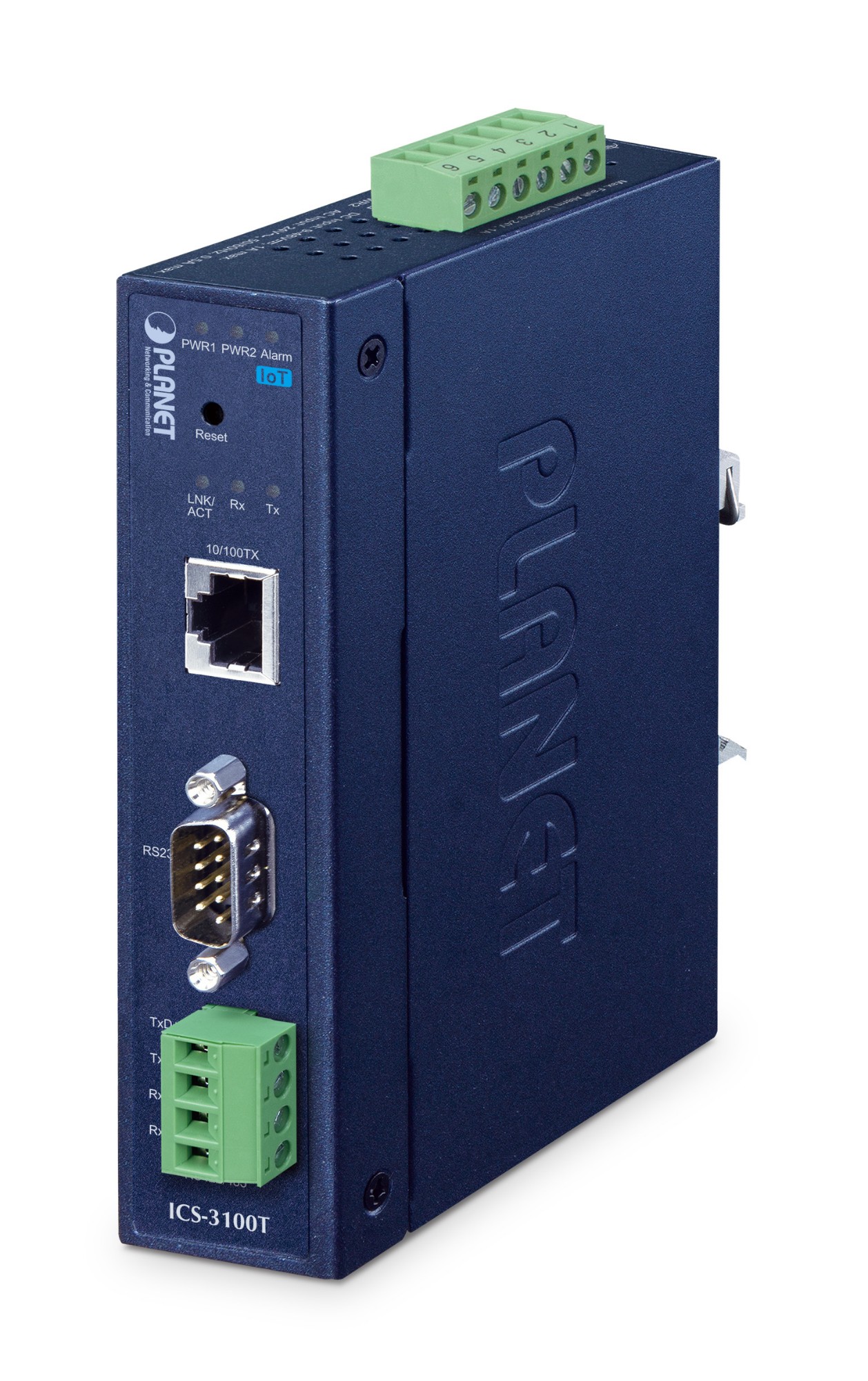Image of PLANET IP30 Industrial 1-Port RS232/RS422/RS485 Secure IIoT Serial Dev
