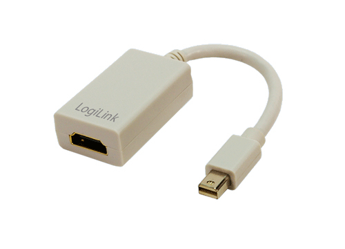 Image of LogiLink CV0036A video cable adapter 0.1 m Mini DisplayPort HDMI...