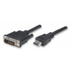Techly ICOC-HDMI-D-100 video kabel adapter 10 m DVI-D Zwart