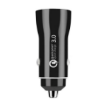 JLC Qualcomm Twin USB 3.0 Quick Charge Car Charger - Black