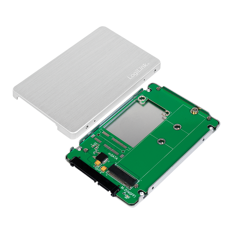 Image of LogiLink M.2 NGFF (SATA) SSD to 2.5 HDD Enclosure