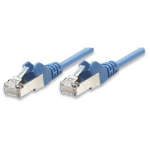 Intellinet Network Patch Cable, Cat5e, 2m, Blue, CCA, SF/UTP, PVC, RJ45, Gold Plated Contacts, Snagless, Booted, Lifetime Warranty, Polybag