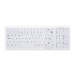 CHERRY AK-C7000 Tastatur Medizinisch RF kabellos + USB QWERTY UK Englisch Weiß