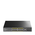 Cudy GS1018PS2 network switch Unmanaged Gigabit Ethernet (10/100/1000) Power over Ethernet (PoE) Black