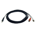 Tripp Lite P314-012 audio cable 144.1" (3.66 m) 3.5mm 2 x RCA Black