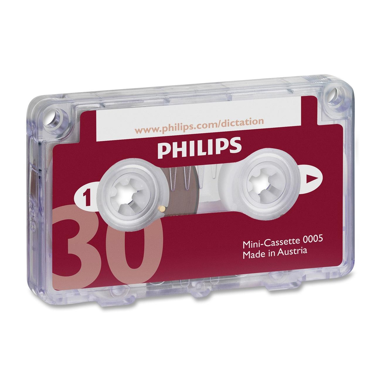 Philips Dictation Cassette 30 Minutes (Pack of 10) LFH0005/30