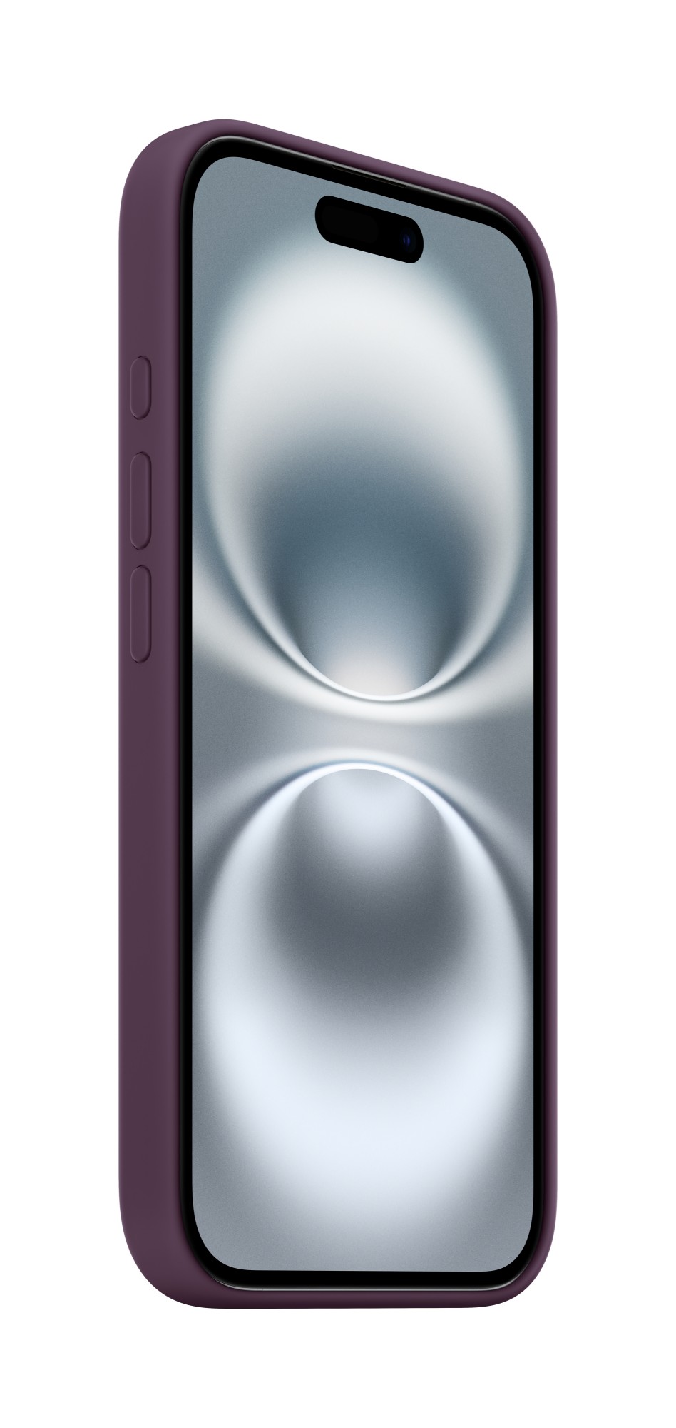 Apple Iphone 16 Silicone Case With Magsafe - Plum