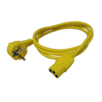 ROLINE 19.08.1011 power cable Yellow 1.8 m CEE7/7 C13 coupler