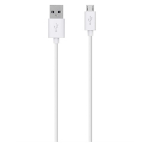 Belkin 1.2m USB 2.0 - microUSB m/m USB cable USB A Micro-USB B Male White