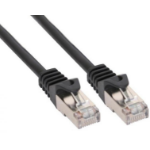 InLine Patch Cable SF/UTP Cat.5e black 10m