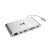 Tripp Lite U442-DOCK1 laptop dock & poortreplicator Bedraad USB 3.2 Gen 1 (3.1 Gen 1) Type-C Zilver