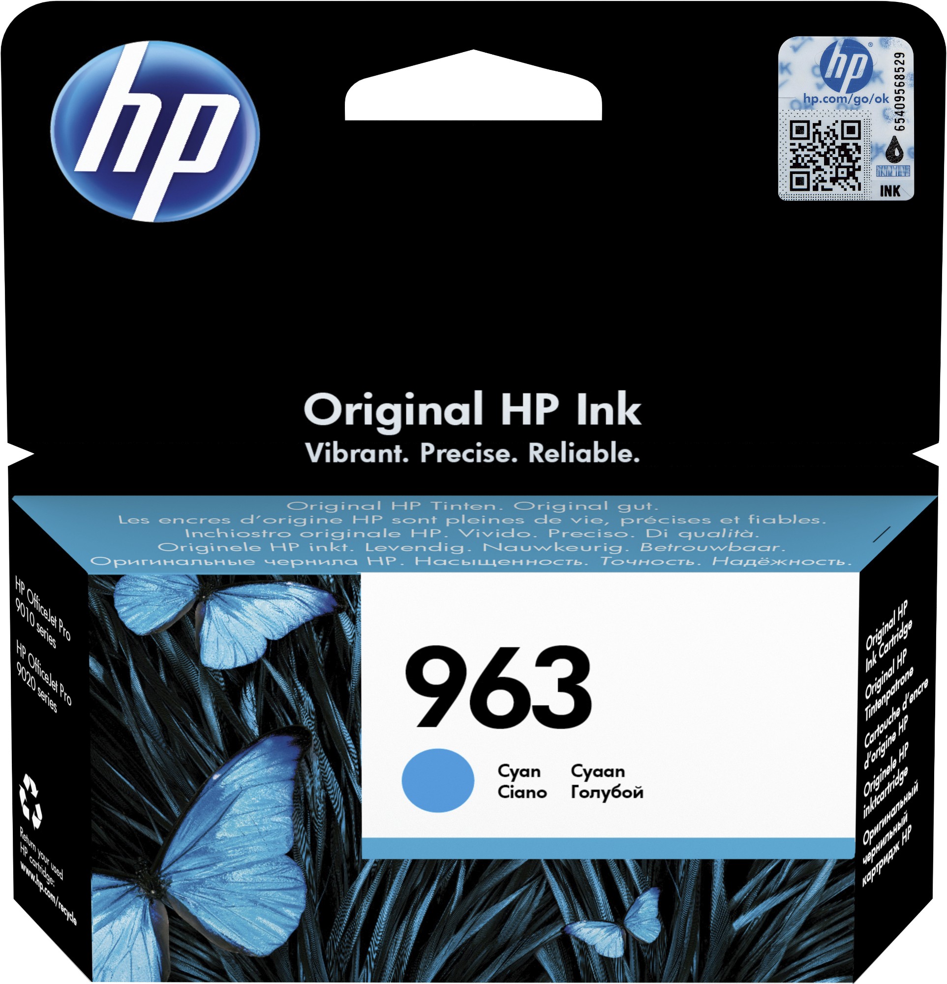 HP 963 Ink Cartridge Cyan 3JA23AE