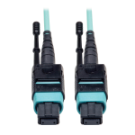 Tripp Lite N844-03M-12-P fiber optic cable 120.1" (3.05 m) MTP OM3 Black, Turquoise