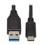 Tripp Lite U428-20N USB cable 19.7" (0.5 m) USB 3.2 Gen 1 (3.1 Gen 1) USB C USB A Black