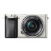 Sony α Alpha 6000L, fotocamera mirrorless con obiettivo 16-50 mm, attacco E, sensore APS-C, 24.3 MP, argento