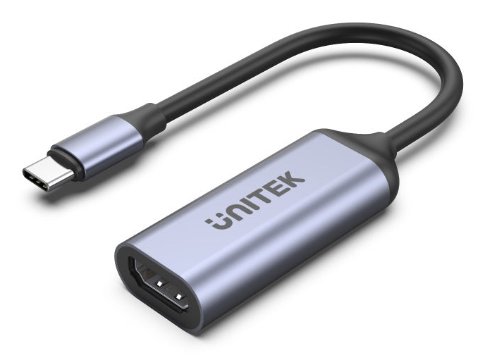UNITEK V1416B video cable adapter 0.15 m USB Type-C HDMI Grey