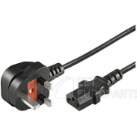 Microconnect PE090405 power cable Black 0.5 m Power plug type G C13 coupler