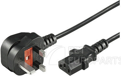 Microconnect PE090405 power cable Black 0.5 m Power plug type G C13 coupler