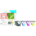 Peach 314806 inktcartridge 4 stuk(s) Zwart, Cyaan, Magenta, Geel