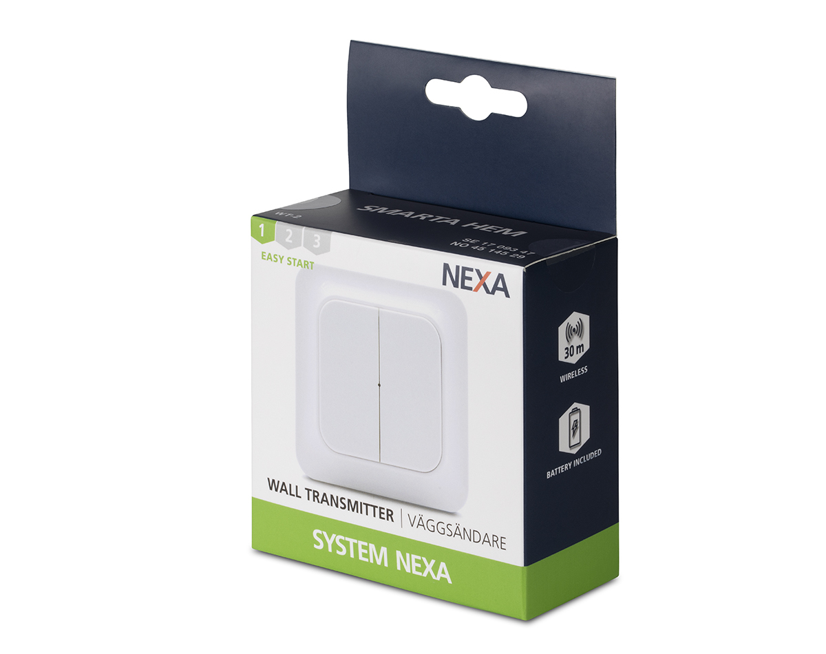 NEXA WT-2 sändare för smarta hem Väggmonterad