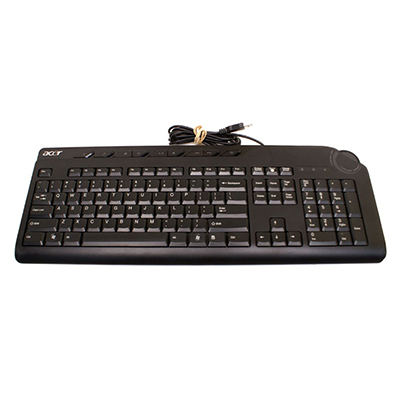KB.USB0B.186 keyboard USB QWERTY Danish Black