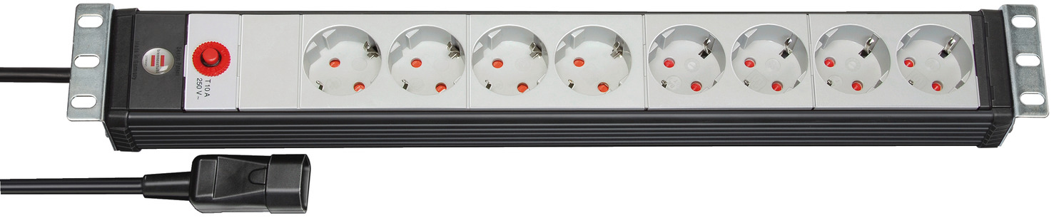 Image of Brennenstuhl 1156057128 power extension 3 m 8 AC outlet(s) Indoor...