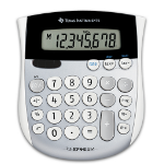 Texas Instruments TI-1795 SV calculator Desktop Basic Black, Silver, White