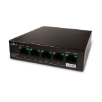 Luxul Wireless SW-100-04P-E network switch Unmanaged Power over Ethernet (PoE) Black