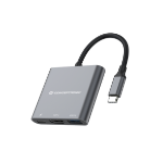 Conceptronic DONN 3-in-1 Multifunctional USB-C Adapter, HDMI, USB 3.0, 60W USB PD
