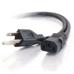 C2G 25ft Universal 18 AWG Power Cord (IEC320C13 -> NEMA 5-15P) Black 7.6 m