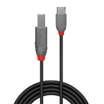 Lindy 36943 USB-kabel USB 2.0 3 m USB C USB B Zwart