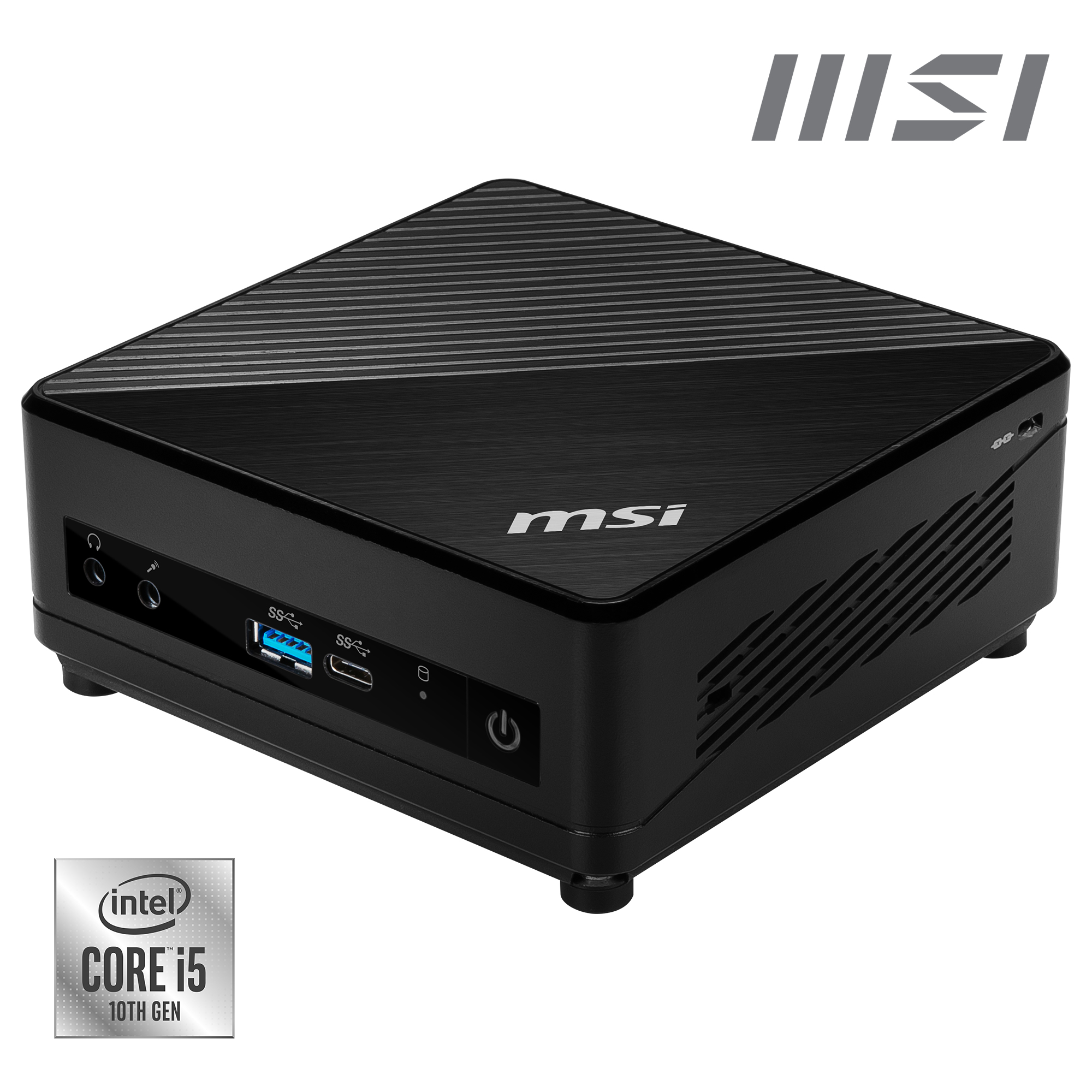 MSI Cubi 5 10M Intel Core i5-10210U Barebone, Mini-PC, SFF, Type-C, USB 3.2 Gen2, HDMI, DisplayPort, LAN, WiFi, BT, VESA, Supports Max 64GB DDR4 SO-DIMM (2 Slots), M.2 (1 Slot), 2.5'SSD/HDD (1 Slot)