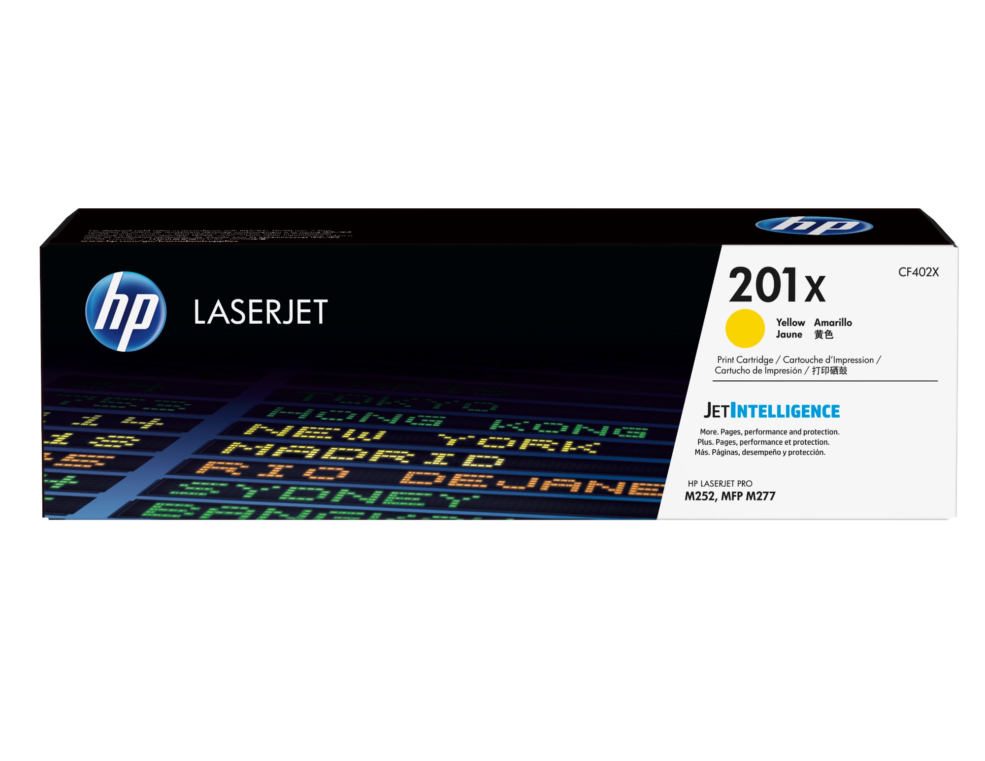 HP CF402X/201X Toner cartridge yellow high-capacity, 2.3K pages ISO/IEC 19752 for HP Pro M 252
