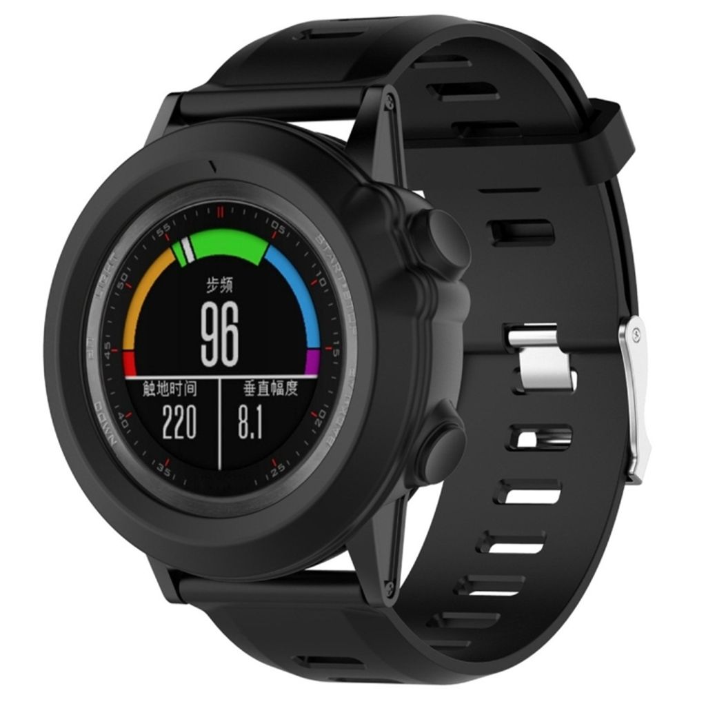 EU Product - Fenix 3 Skal till Smartklocka i Silikon - Svart thumbnail