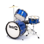 PDT RockJam 3-Piece Junior Drum Set Blue