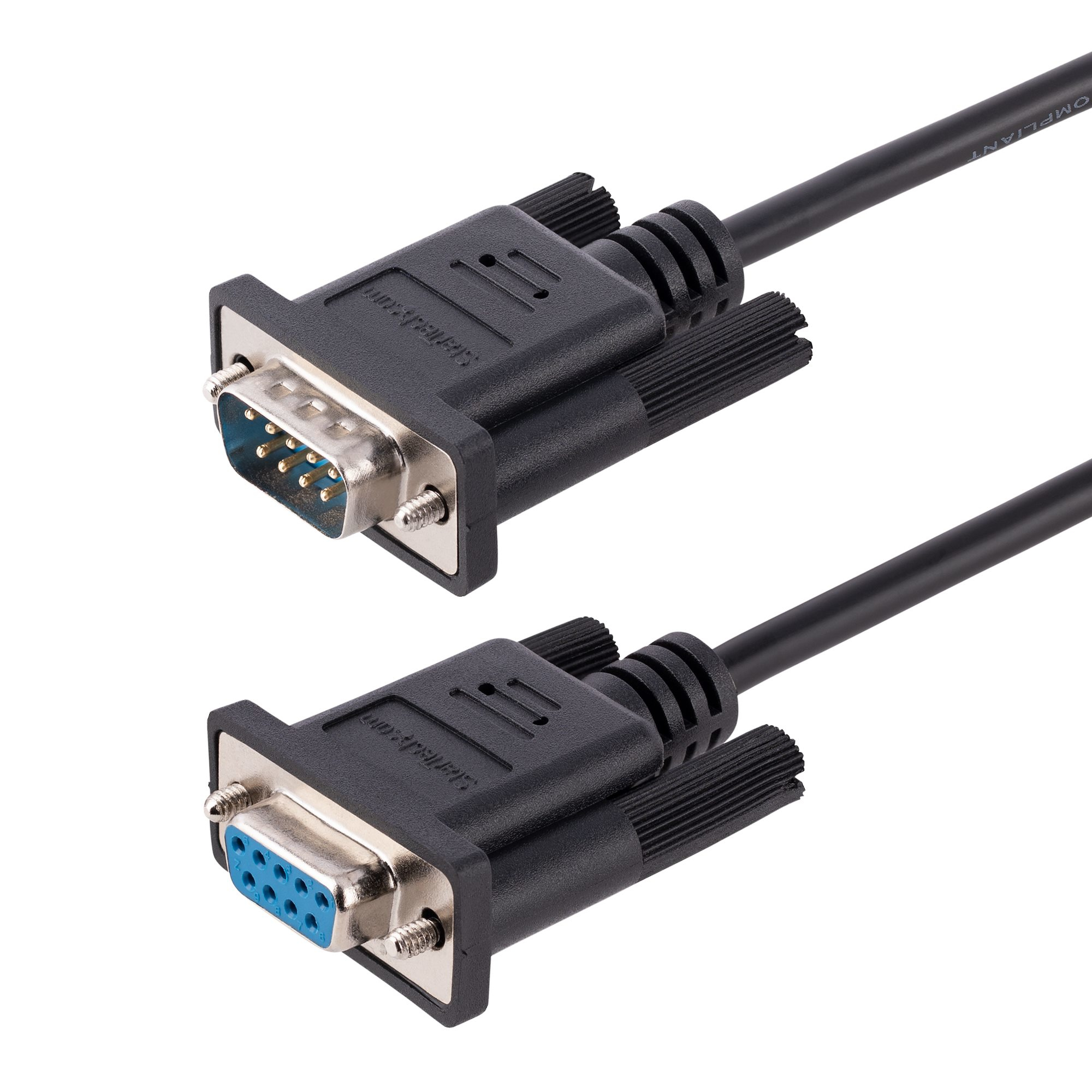 Image of StarTech.com 3m RS232 Serial Null Modem Cable, Crossover Serial...