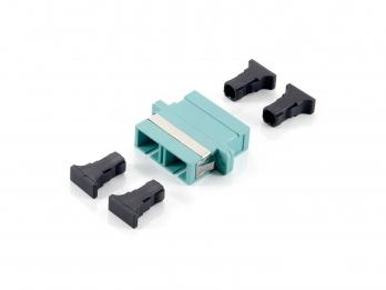 Image of Equip SC Fiber Optic Coupler, OM3 Multi-mode Duplex