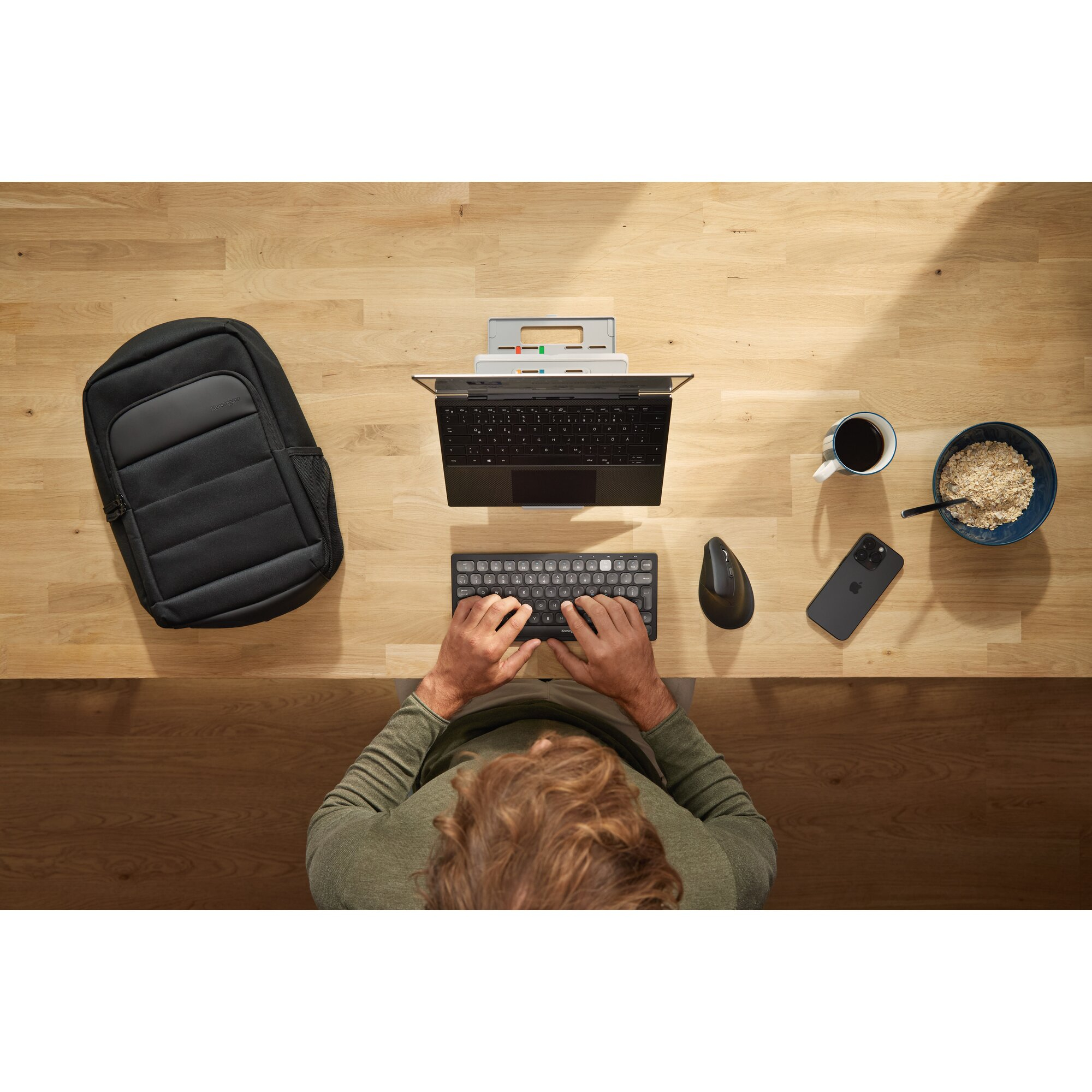 Kensington SmartFit Easy Riser Go Adjustable Ergonomic Laptop Riser and Cooling Stand for Laptops up to 17"