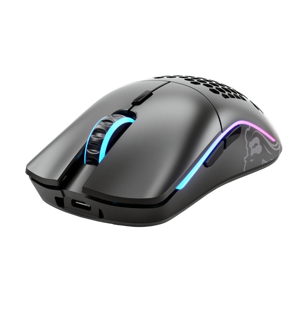 GLO-MS-OMW-MB GLORIOUS PC GAMING RACE Model O- Wireless RGB Optical Gaming Mouse - Matte Black (GLO-MS-OMW-MB