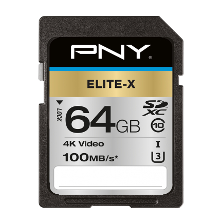 Image of PNY Elite-X 64 GB SDXC UHS-I Class 10