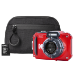 Kodak PIXPRO WPZ2 16MP 4x Zoom Tough Compact Camera - Red - Camera + 32GB MicroSD Card + Compact Case