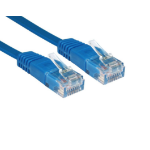 Cables Direct RJFLAT-00B networking cable Blue 0.5 m Cat5e U/UTP (UTP)